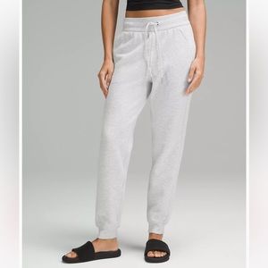 Scuba High-Rise Jogger Full Length Size 2 Heathered Core Ultra Light Grey